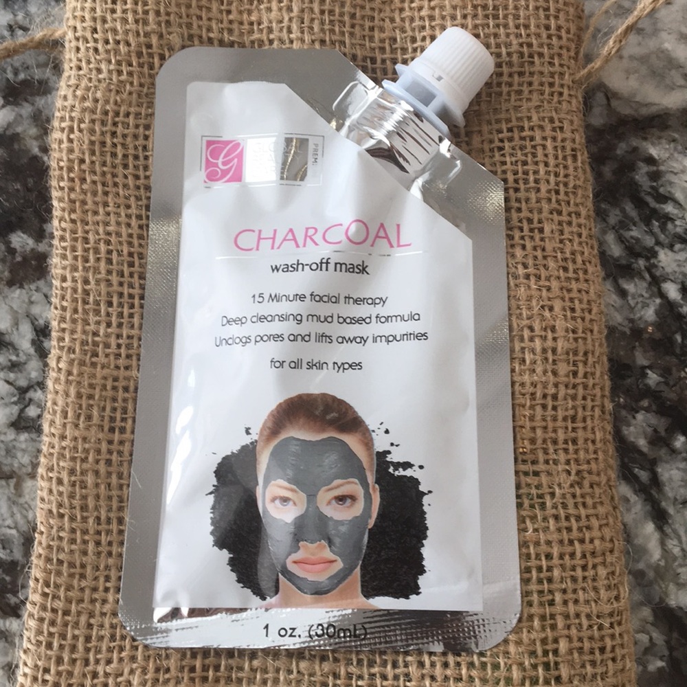 Global beauty care charcoal washoff mask.